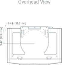 Overhead view of NPN-160E non-condensing tankless water heater