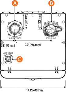 Overhead view of NFB-200H boiler