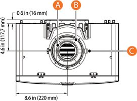 Overhead view of NHW-199AI non-condensing tankless water heater