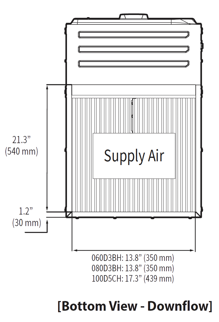 Navien NPF NPF hydro furnace diagram bottom view