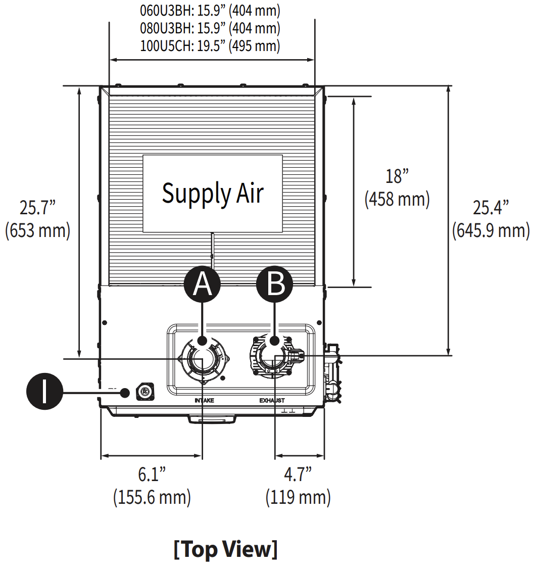 Navien NPF NPF hydro furnace diagram top view