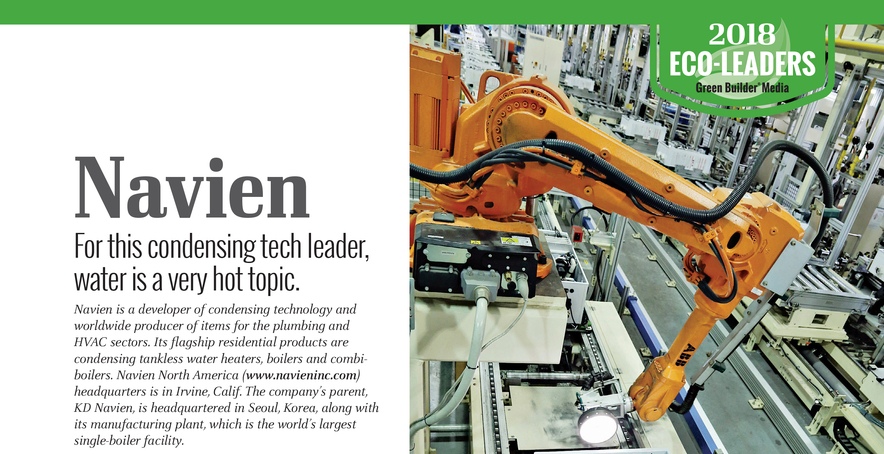 navien chosen as an eco-leadergreen builder magazine | magazines