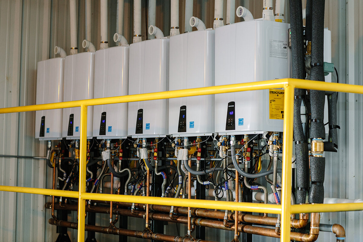 12 Navien tankless water heaters