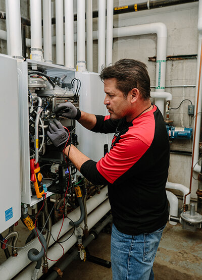 UNM works on Navien tankless water heaters